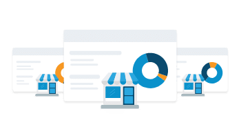 Analytics - Organizational Visibility illustration of data from multiple locations