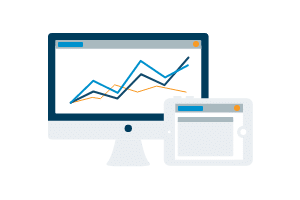 consolidated data on a desktop and a tablet