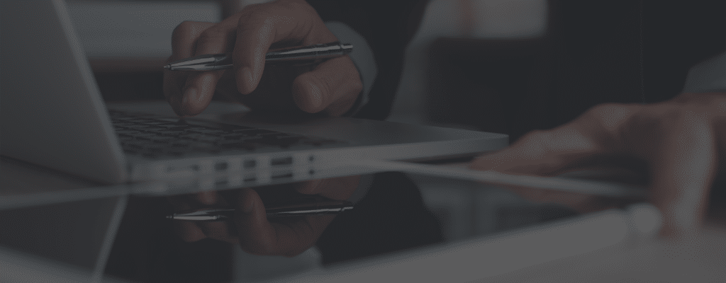 Lawyer handling legal processes on a laptop