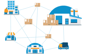 illustration of ServiceNetwork managing a business's logistics