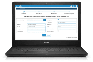 ServiceManager workflow management feature displayed on a laptop