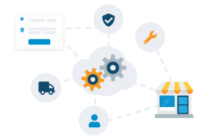 illustration of ServiceNetwork's "Network Hub"