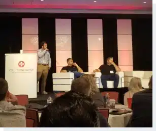 CPR Conference 2019_James Presents James Schellhorn, RepairQ co-owner, giving a speech at the cell phone repairconference